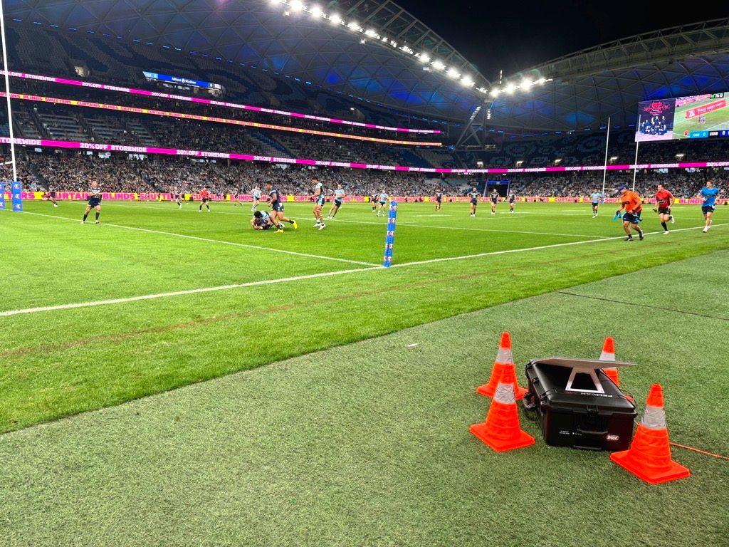 Starlink providing real-time image uploads image of the equipment on the field.